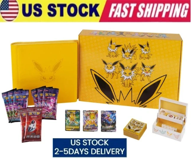Pokemon TCG S-Chinese 2024 Eevee GX Gift Box Jolteon Box Exclusive New & Sealed
