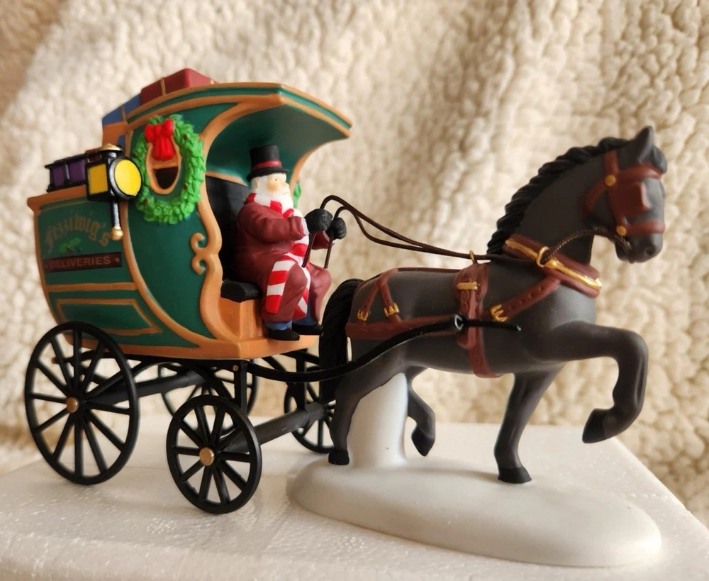 Department 56 Fezziwig’s Delivery Wagon – Retired Christmas Village Piece