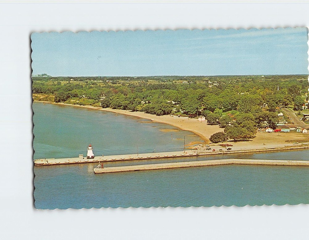 Postcard Aerial View of Port Dover Ontario Canada