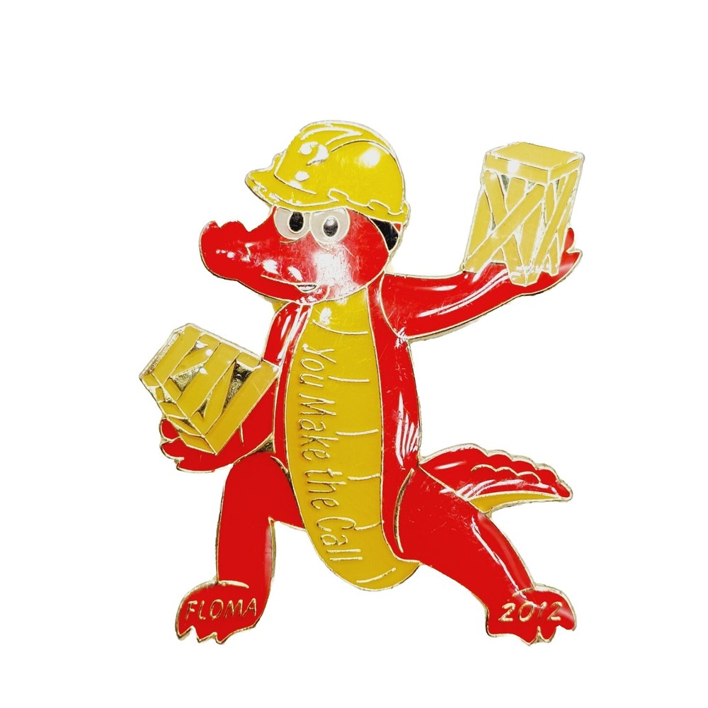 Florida Odyssey Of The Mind 2012 Pin Alligator Red Yellow 