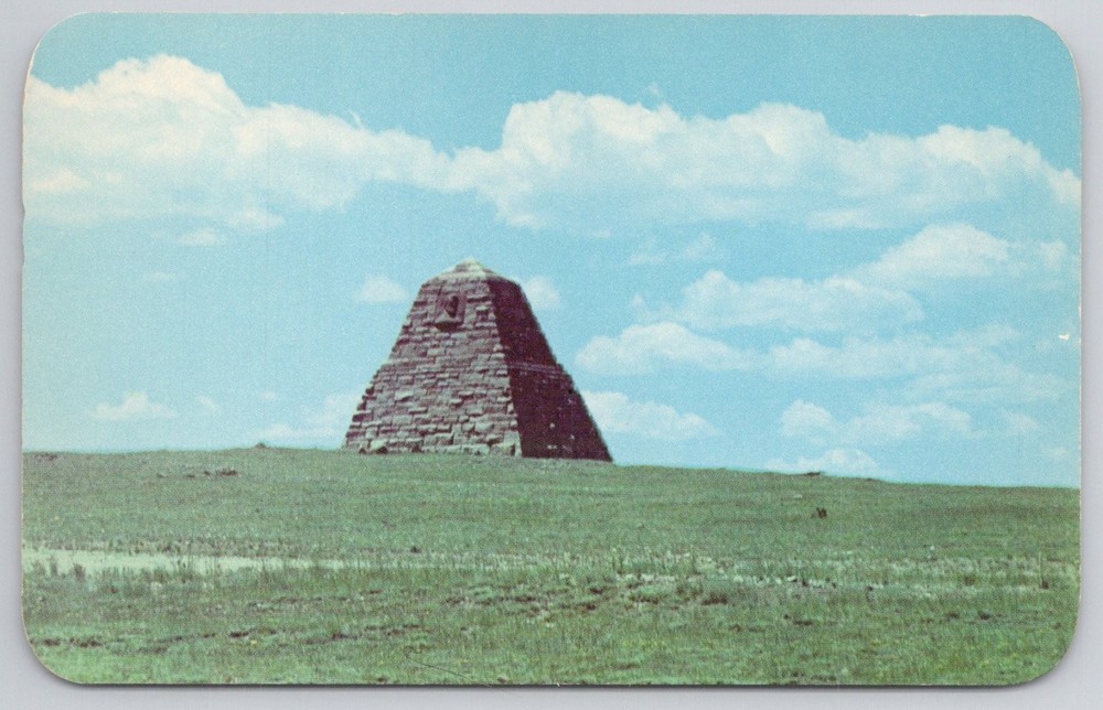 Ames Monument Sherman Hill Wyoming Dextone Postcard Union Pacific Railroad