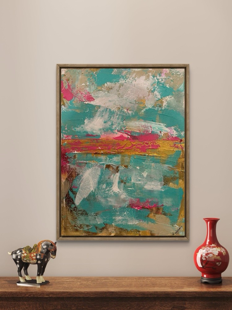 IMPRESSIONISM Seaside LANDSCAPE ORIGINAL ART CANVAS UNIQUE SEASONAL