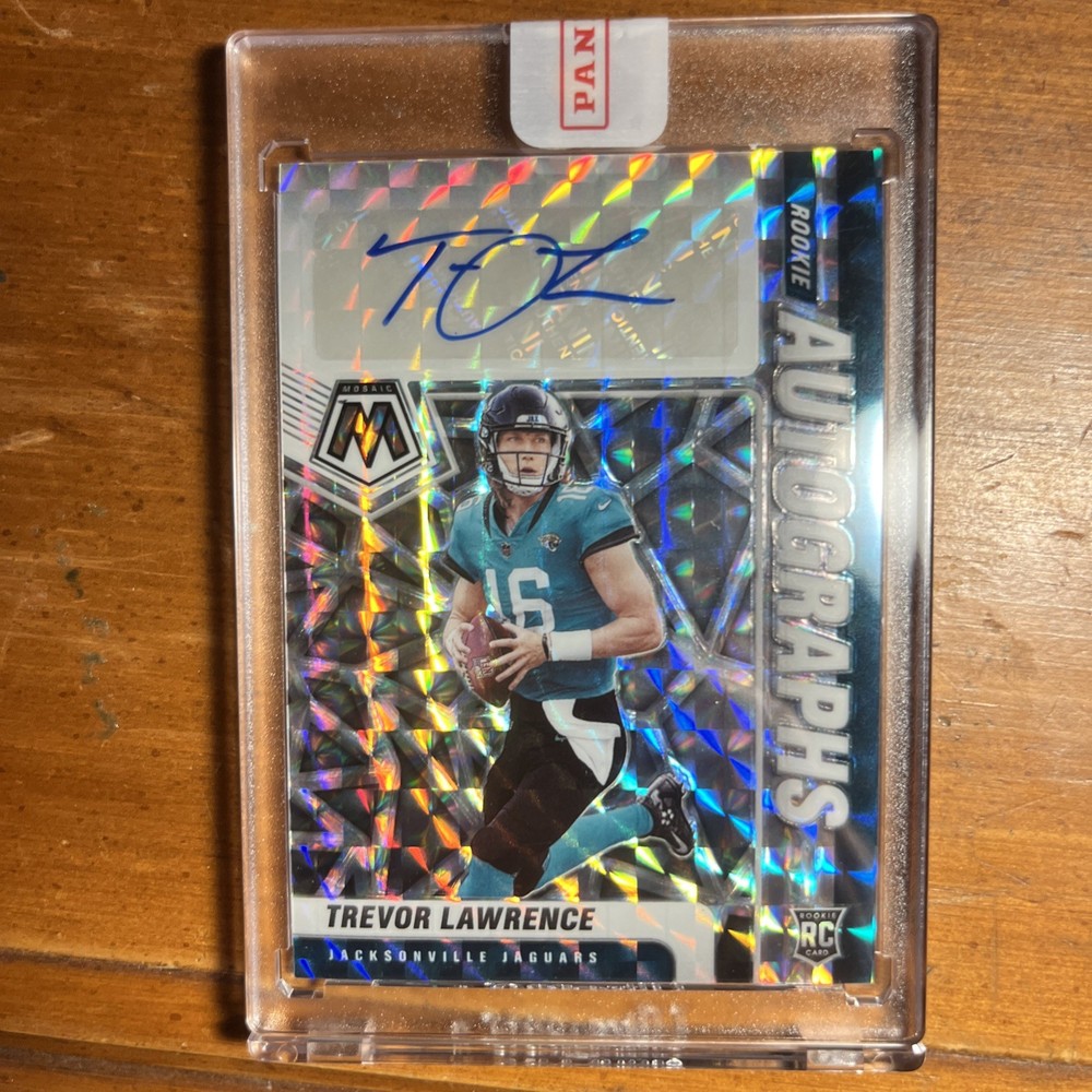 2021 Panini Mosaic Rookie Auto Trevor Lawrence PSA 10 #RA-1 Jacksonville Jaguars