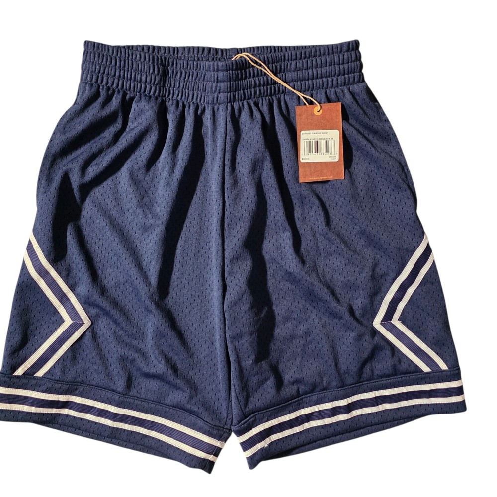 Mitchell & Ness Diamond Shorts Navy Blue Mesh Men’s Medium NWT