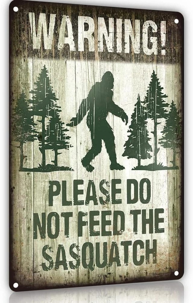 Warning Metal Tin Sign, Vintage Retro Funny Metal Sign for Indoor&Outdoor, Campe