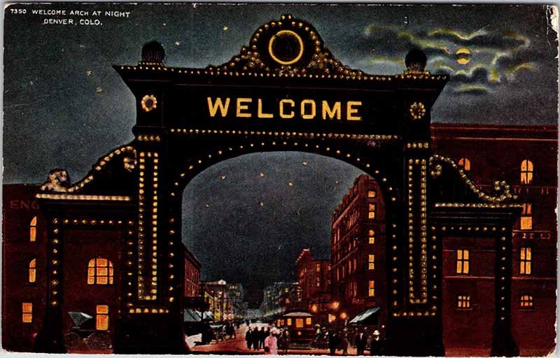 POSTCARD SCENE Denver Colorado CO m/09 AM3393