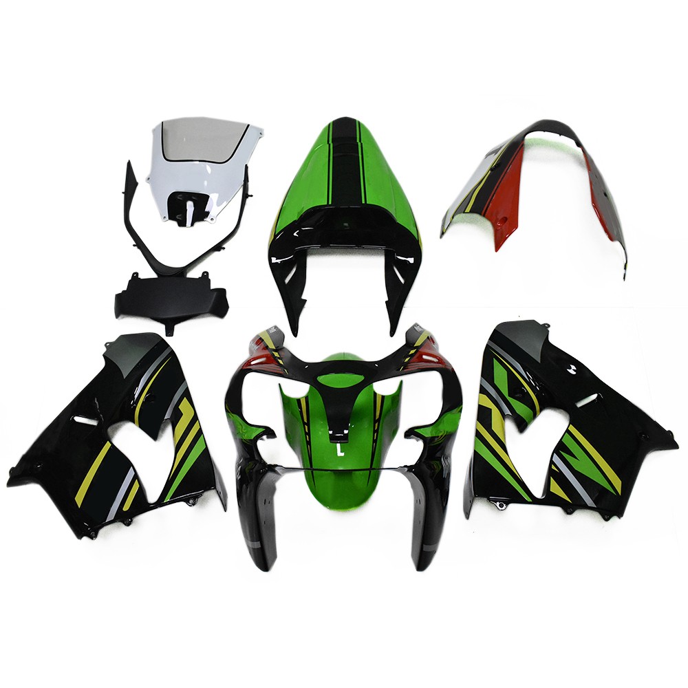 ABS Fairing Kit For Kawasaki ZX9R 2002 2003 Green Black Red Yellow Full Bodywork