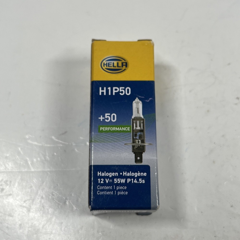 HELLA H1P50 +50 Performance Bulb, 12V, 55W NEW In Box