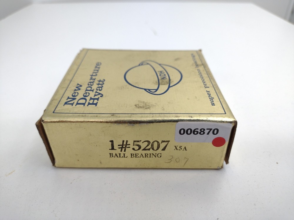 *** NDH New Departure Hyatt 5207 Double Row Angular Contact Bearing 35mm Bore
