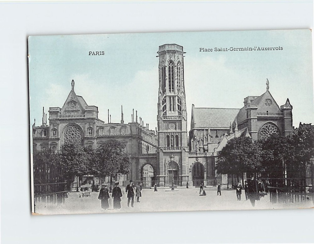 Postcard Church of Saint-Germain l'Auxerrois in Paris France