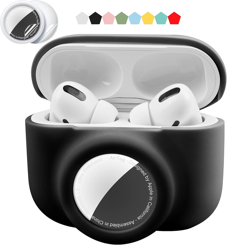 2-in-1 Protective Skin Case for AirPods Pro and AirTag Combo
