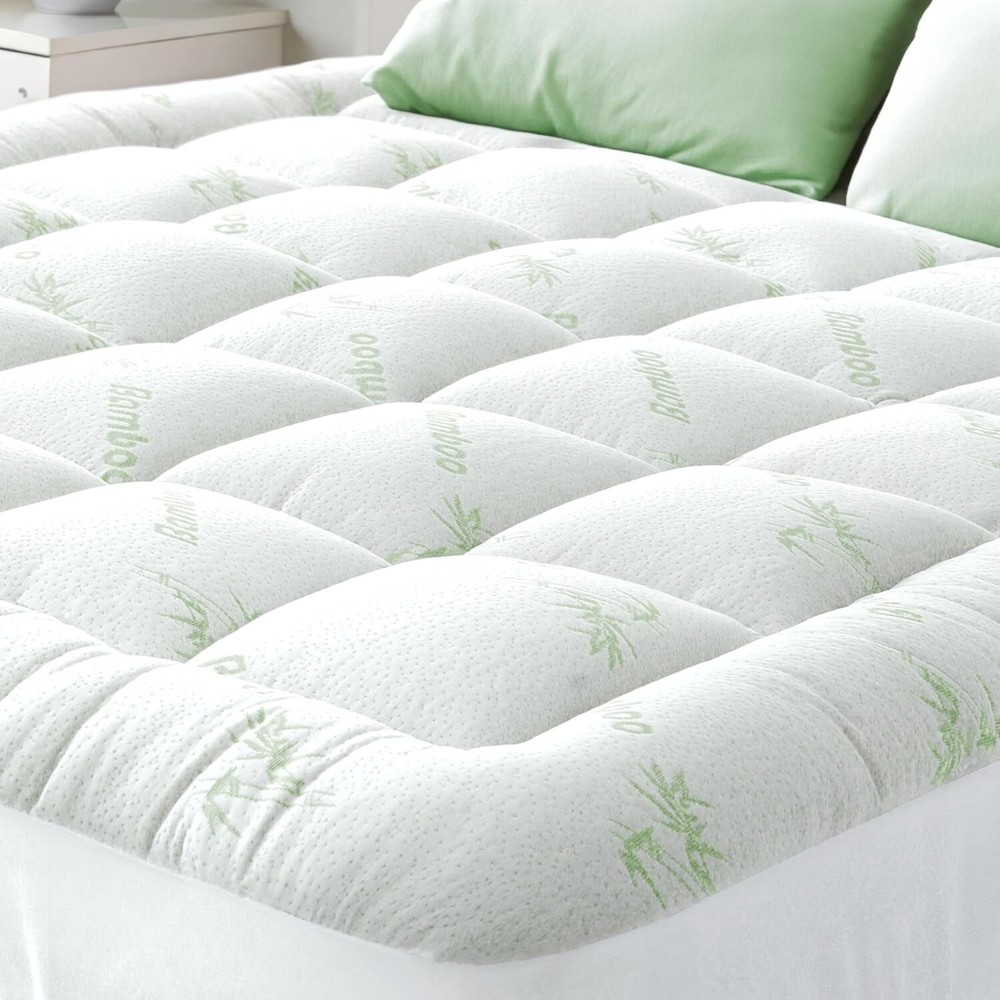 Ultra Soft Queen RV Size Bamboo Viscose Pillow Top Mattress Topper