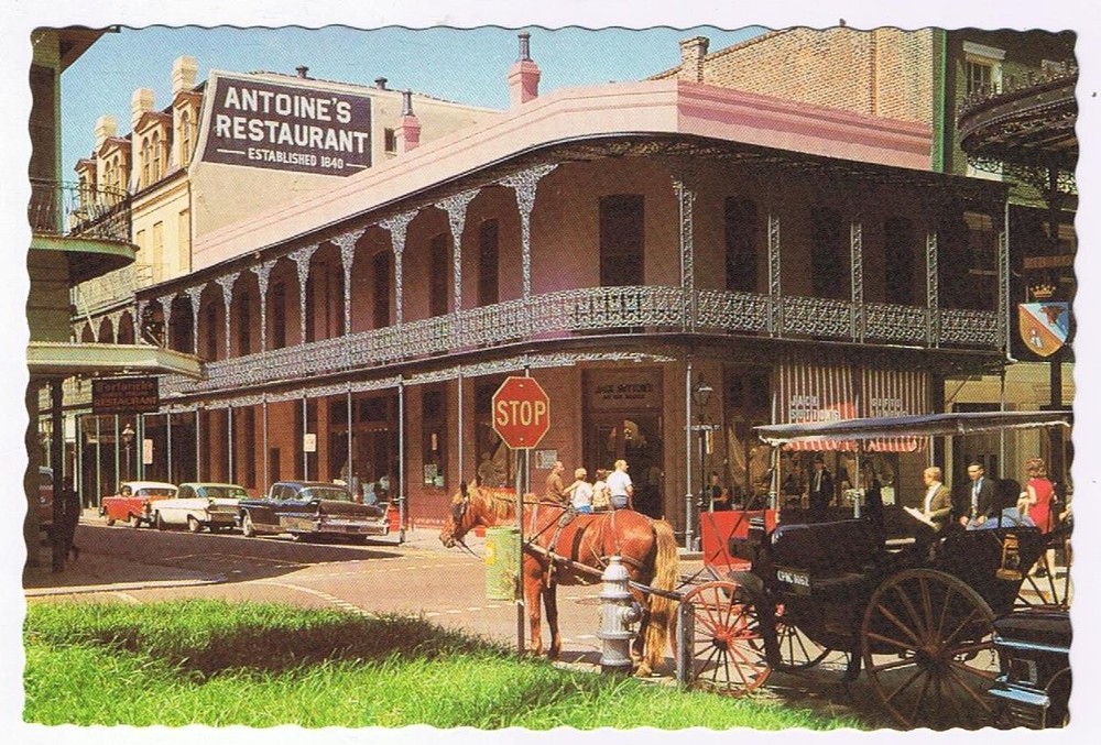 Louisiana Postcard New Orleans Antoine's Restaurant St Louis Street