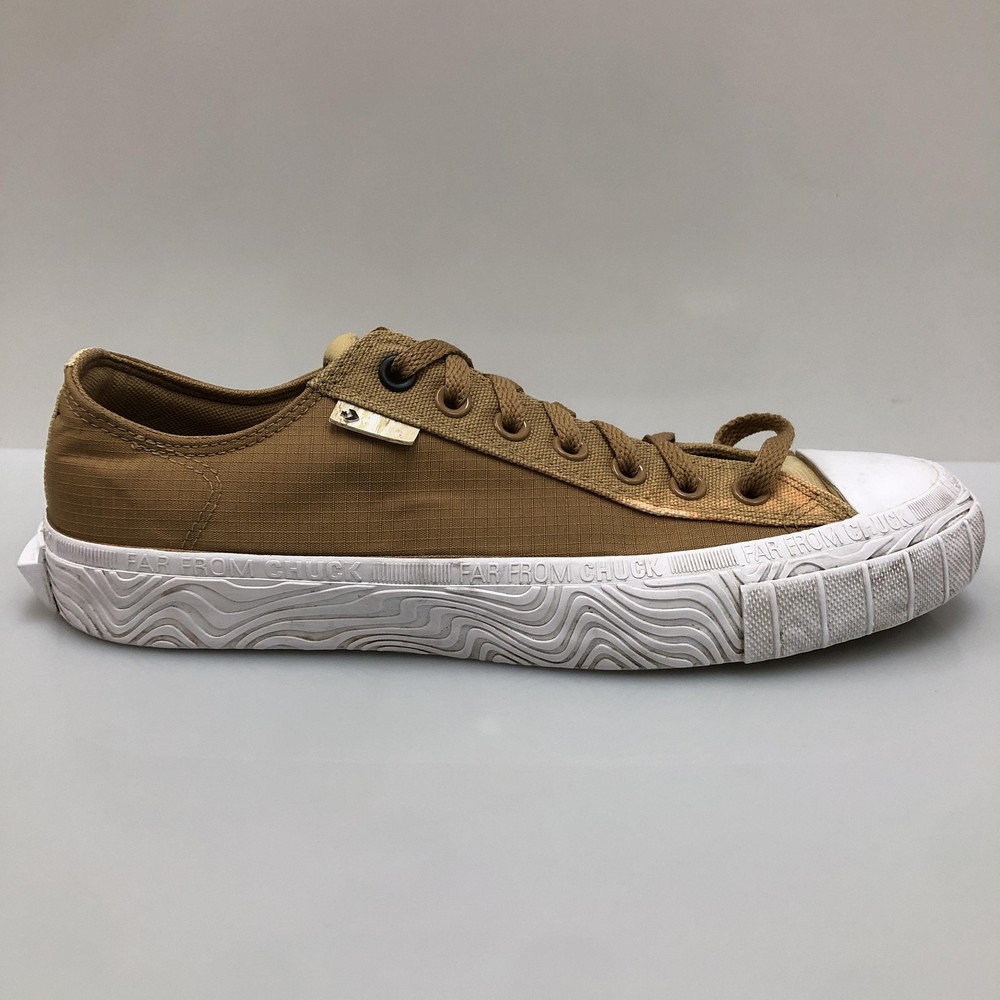 Converse Shoes Mens Size 9.5 Tan Chuck Taylor All Star Low Top Far From Chuck