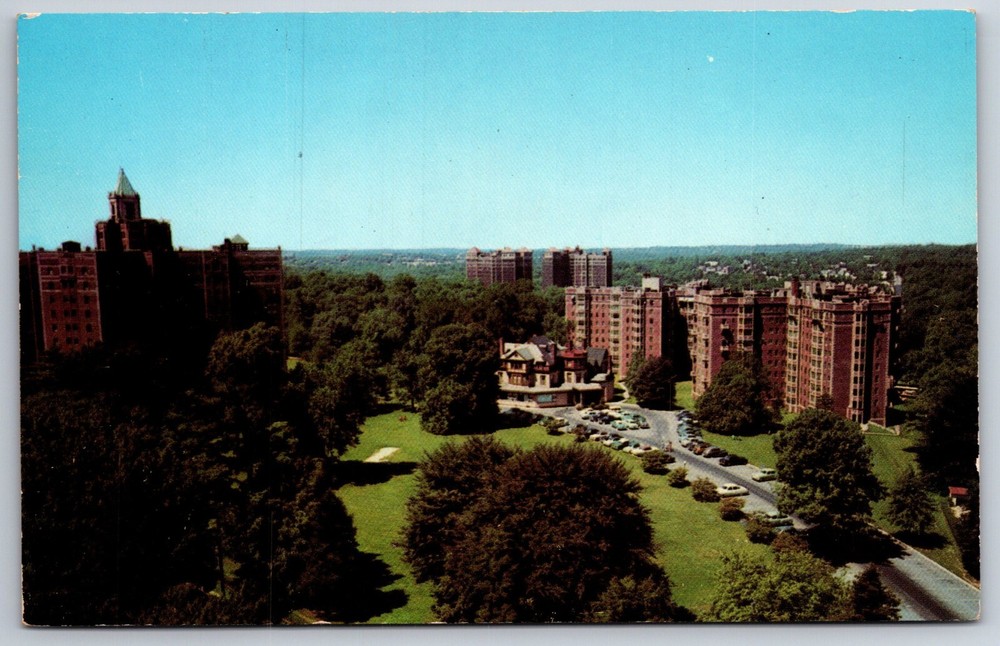 Philadelphia Pennsylania~Air View Alden Park Dining Room~Vintage Postcard