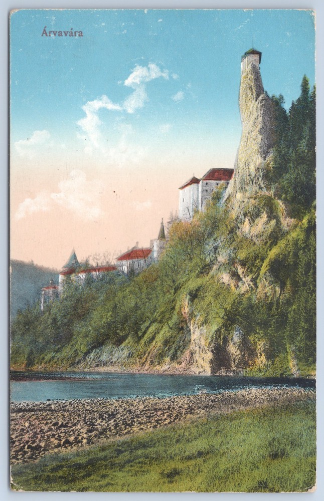 Slovakia Orava Castle Oravsky Podzamok Nosferatu c1915 Postcard