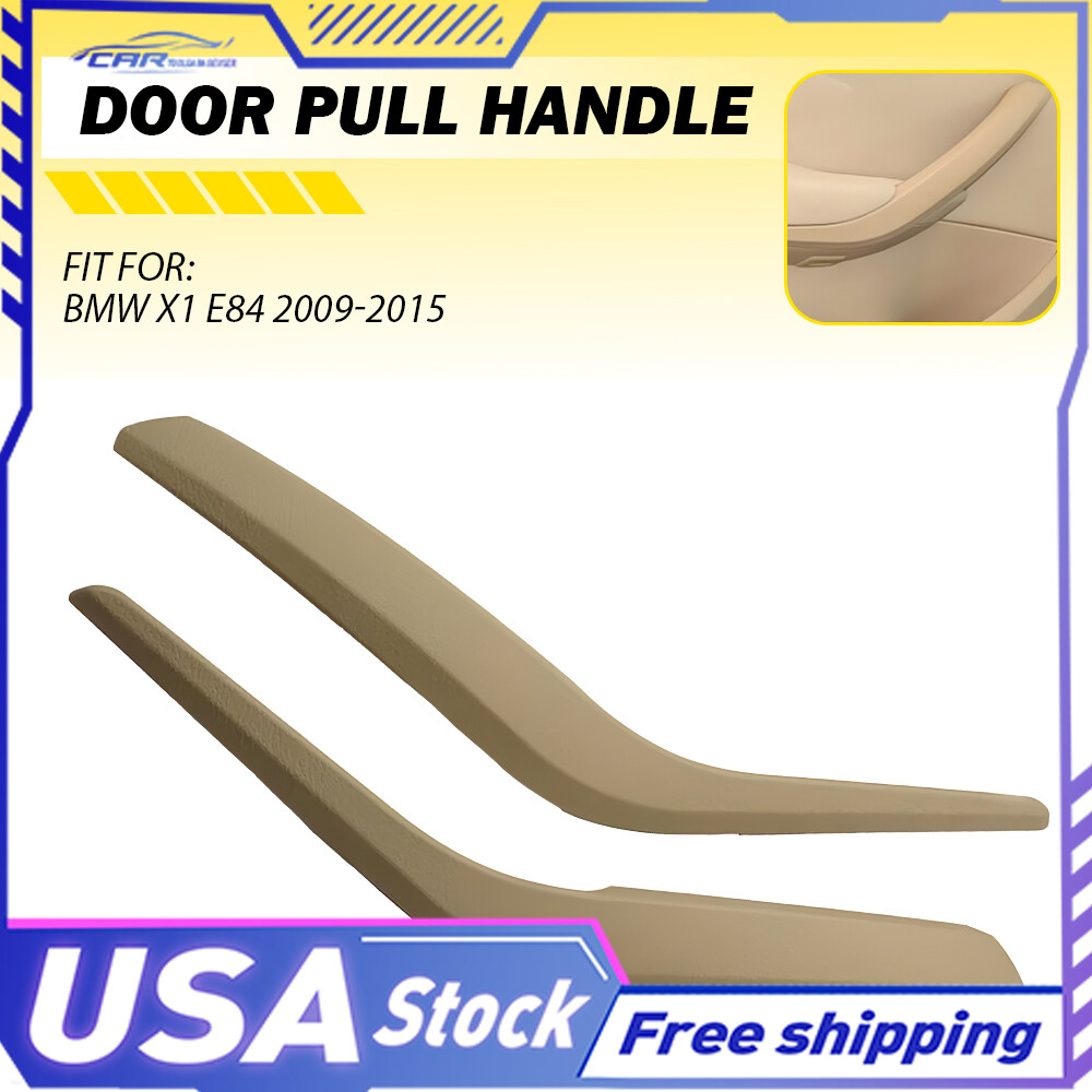 for BMW E84 X1 2009-2015 2X Left & Inner Right Door Handle Pull Panel Trim Beige