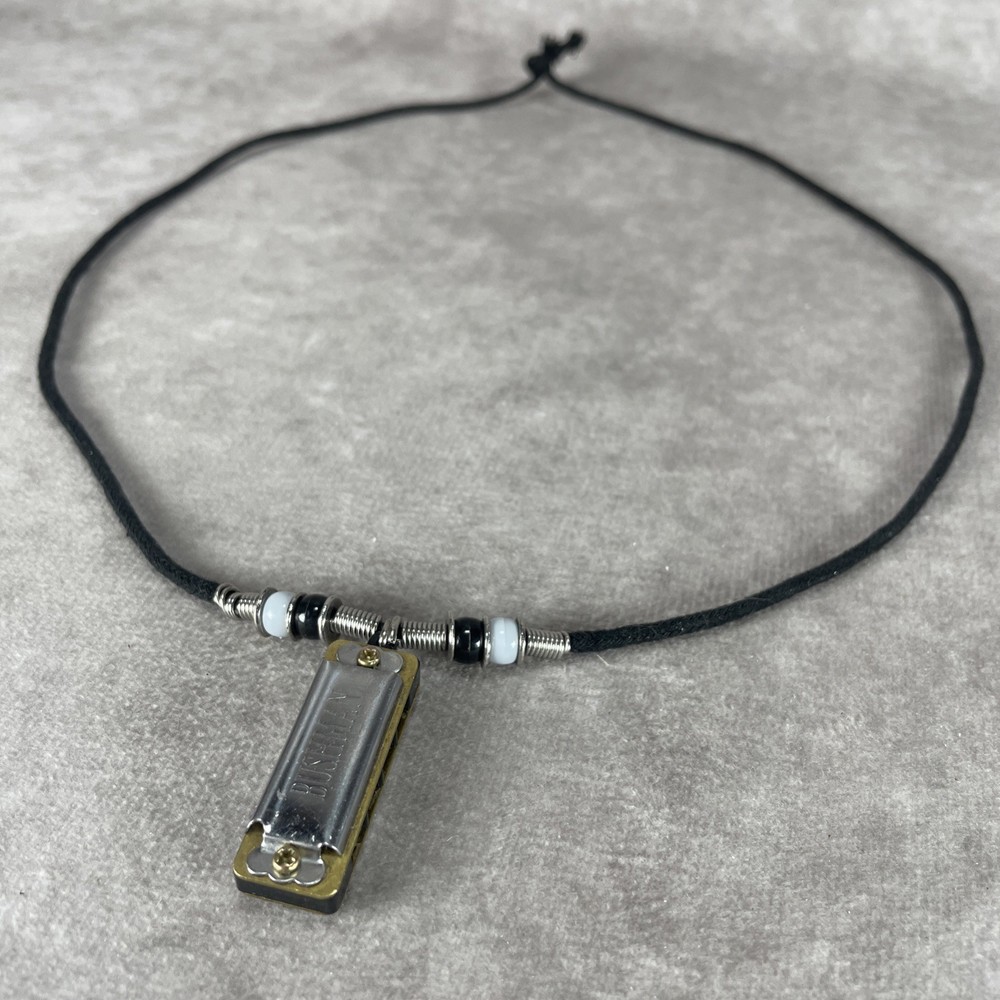 Mini Baby Bushman Harmonica Necklace Bead Miniature Musical Pendant Jewelry Gift