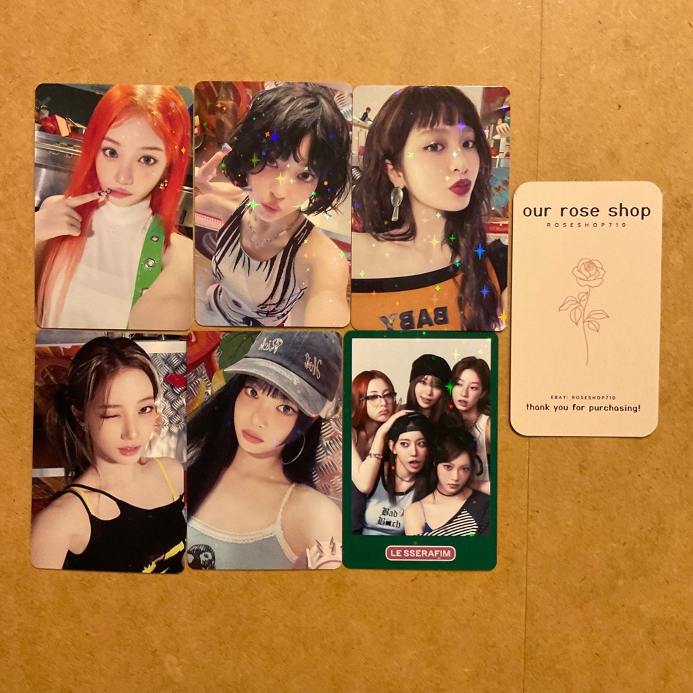 LE SSERAFIM Spaghetti 1st Single Album Weverse JP Holo Official Photocard POB