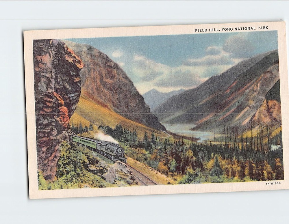 Postcard Field Hill Yoho National Park BC Canada