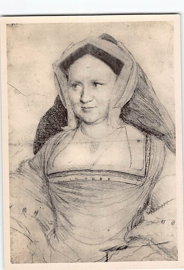 Postcard Lady Guildford by Hans Holbein the Younger