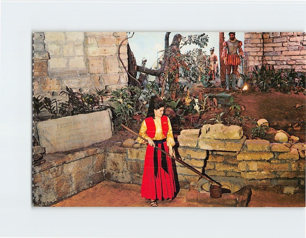 Postcard Fountain of Youth Saint St. Augustine Florida USA North America