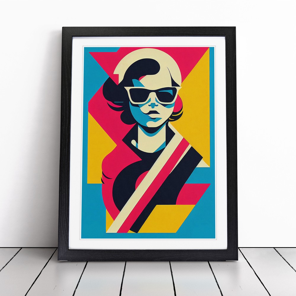 Pop Art Woman Wall Art Print Framed Canvas Picture Poster Decor Living Room