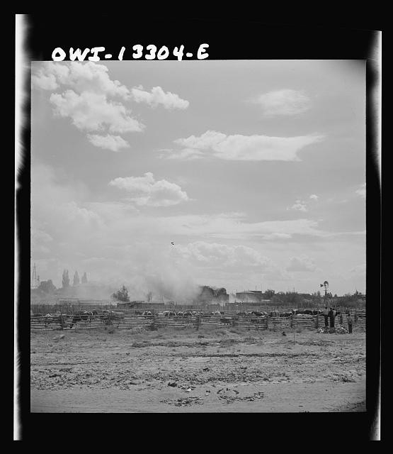 Photo:World War II Era Industrial Site Smoke Clouds 1930s 1940s