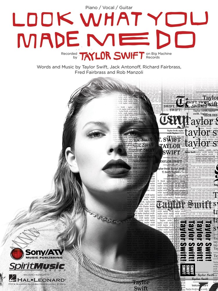 Look What You Made Me Do Taylor Swift Song Piano Sheet Music Guitar Chord Lyrics