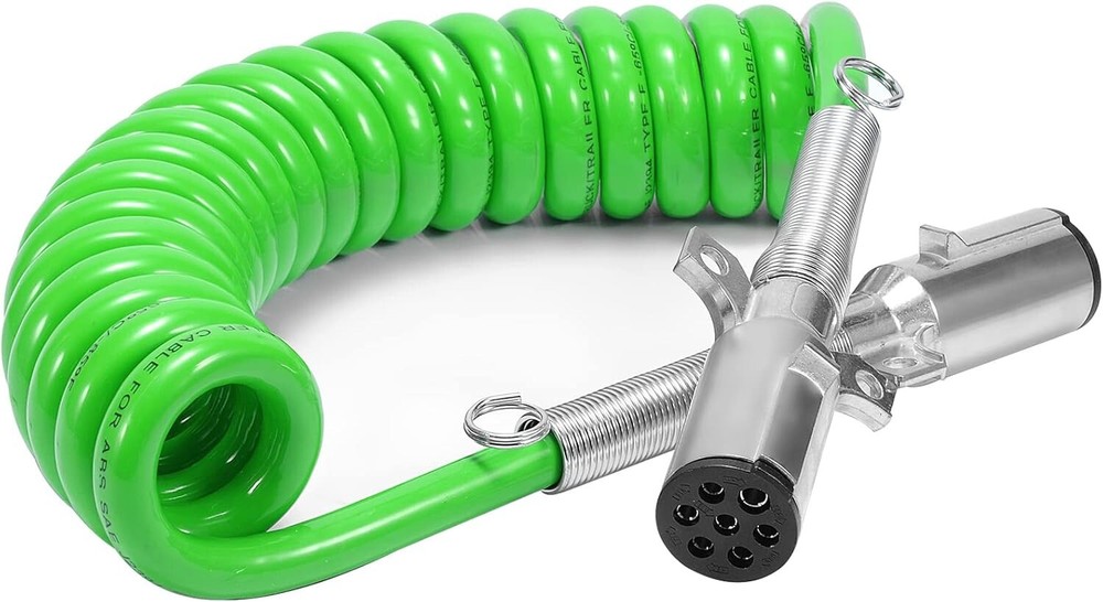 7-Way ABS 15ft Electrical Power Cord for Semi Truck Trailers  -image