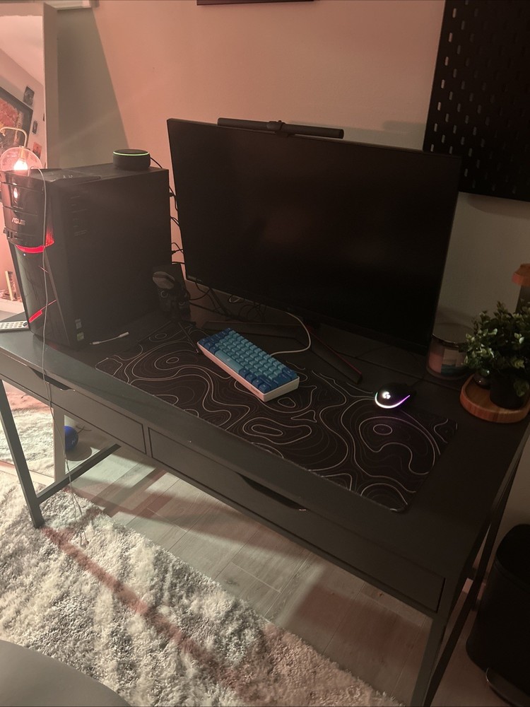 Desk IKEA Veberöd Black Desk Computer Desk Home Office Laptop Table Used