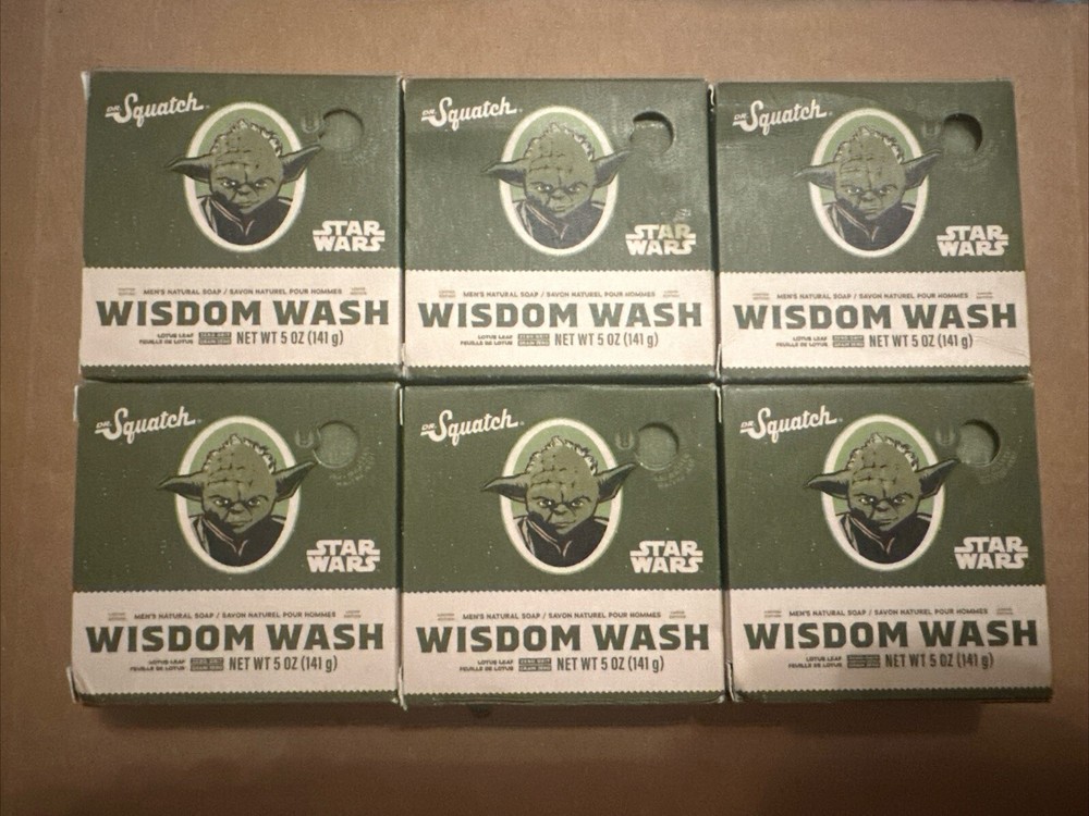 Dr. Squatch Wisdom Wash Bundle Pack Of 6 Star Wars Limited Edition Soap