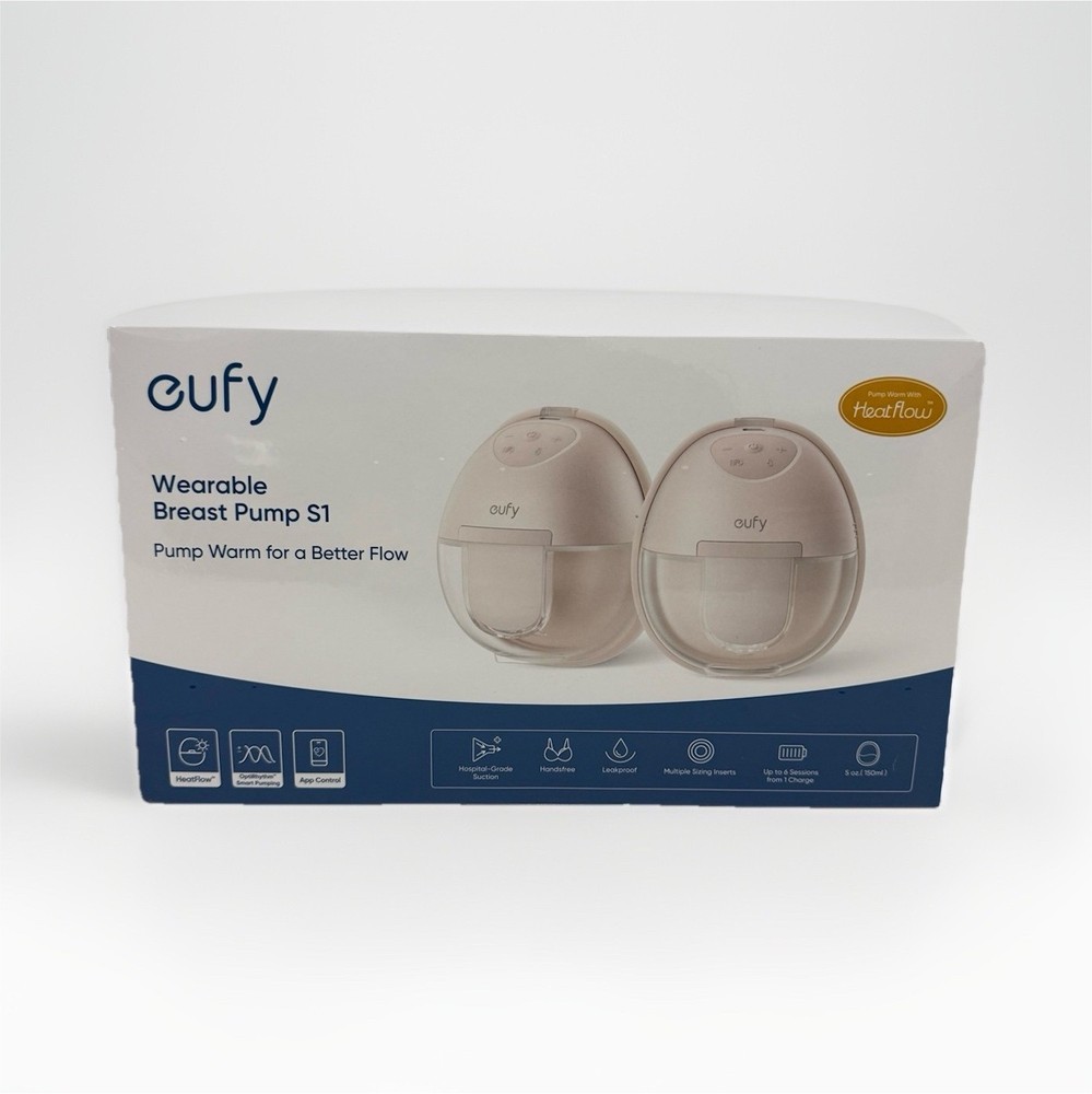 eufy S1 Double Electric Wearable Breast Pump Hands-Free App-Controlled