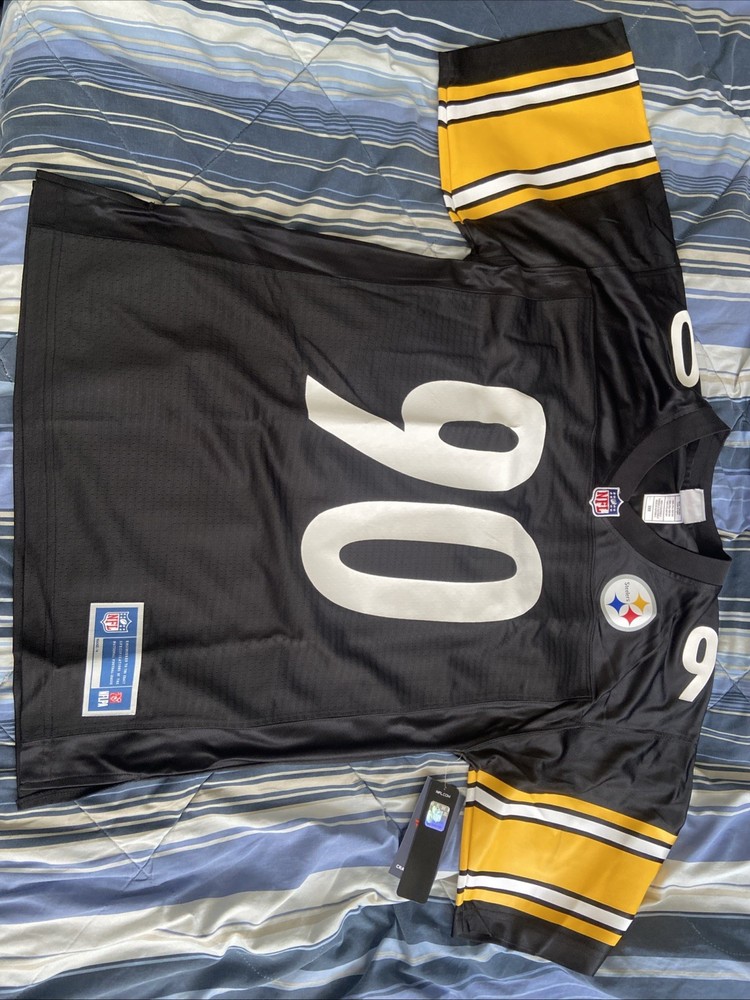 NFL Mens T.J. Watt Black Pittsburgh Steelers Jersey 90