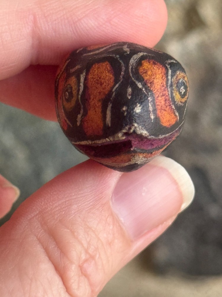 Dollhouse Miniature Sculpture Art Turtle Animal Head Mask Amazon Rainforest