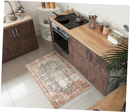 2x3 Washable Non-Slip Entry Rug Ideal for High Traffic Areas