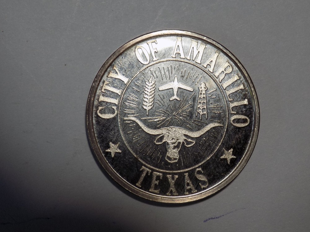 Silver! - CITY OF AMARAILLO / TEXAS - HELIUM CAPITAL OF THE WORLD - .999 13.2 gr