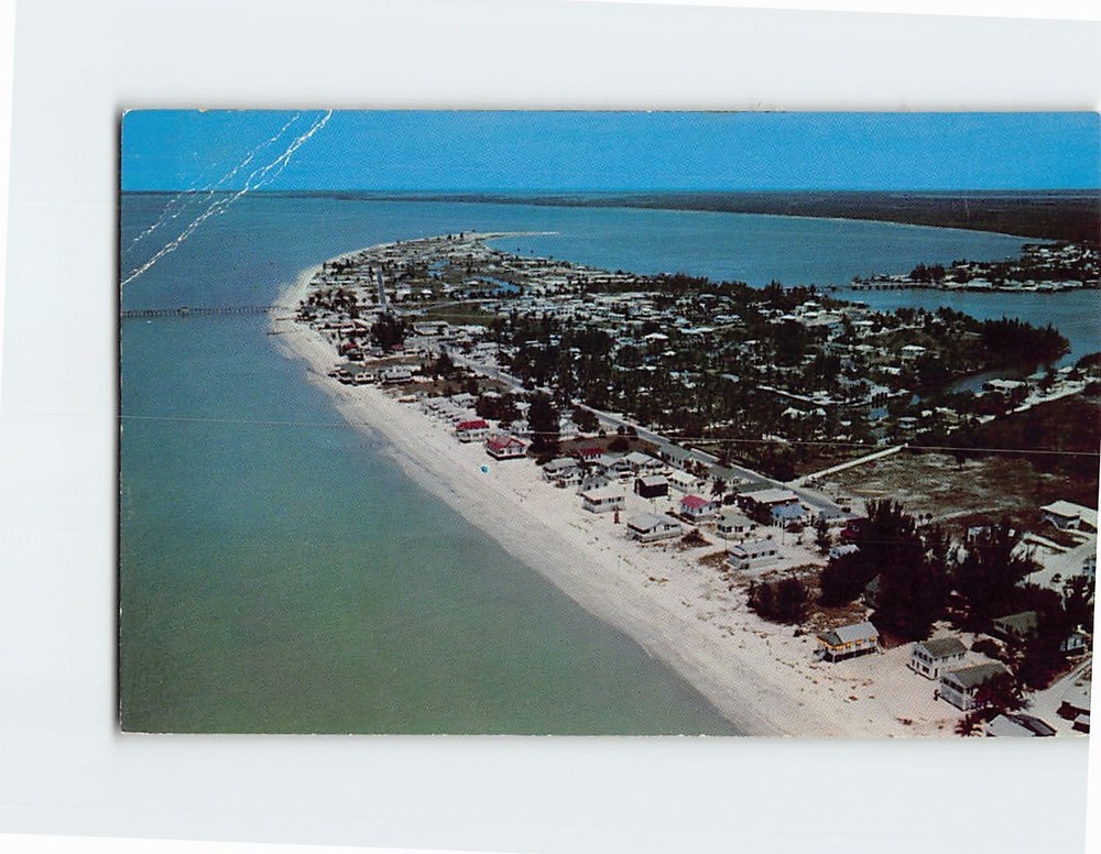 Postcard Aerial View of Picturesque Fort Myers Beach Florida USA