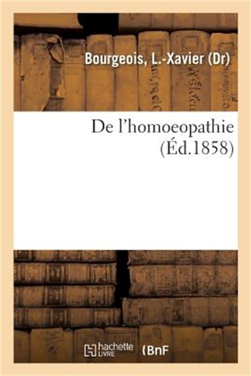de l'Homoeopathie (Paperback or Softback)