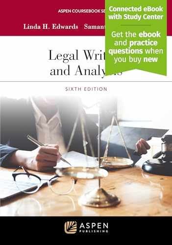 Legal Writing and Analysis: [Connected - Paperback, by Edwards Linda H; - Good n