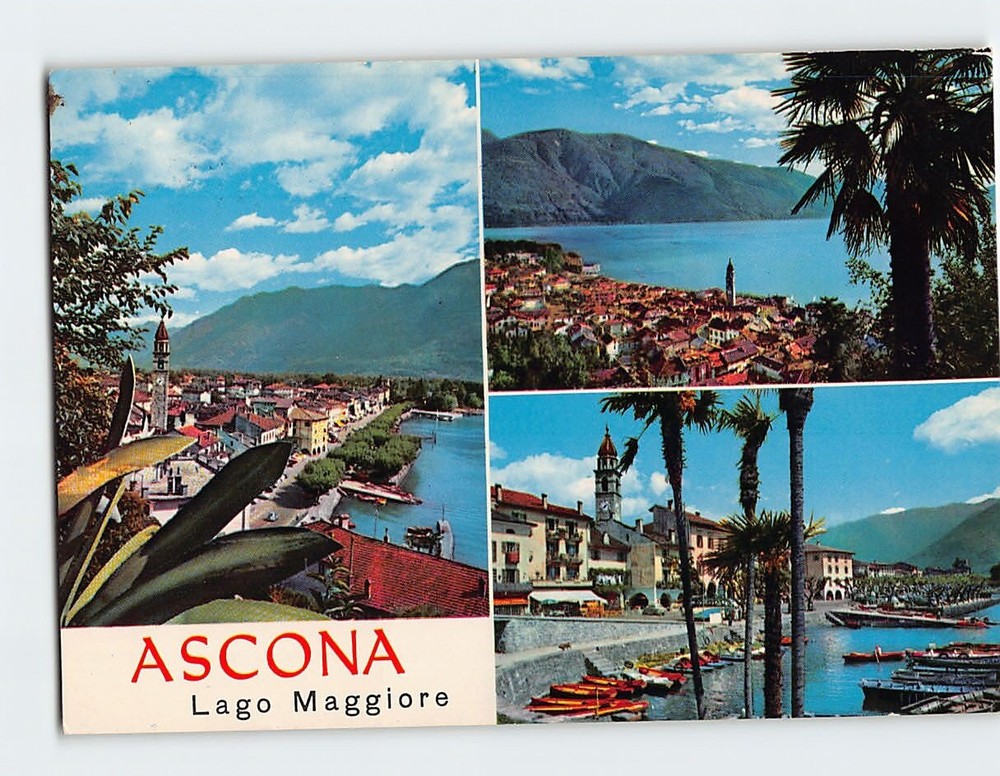 Postcard Lago Maggiore Ascona Switzerland