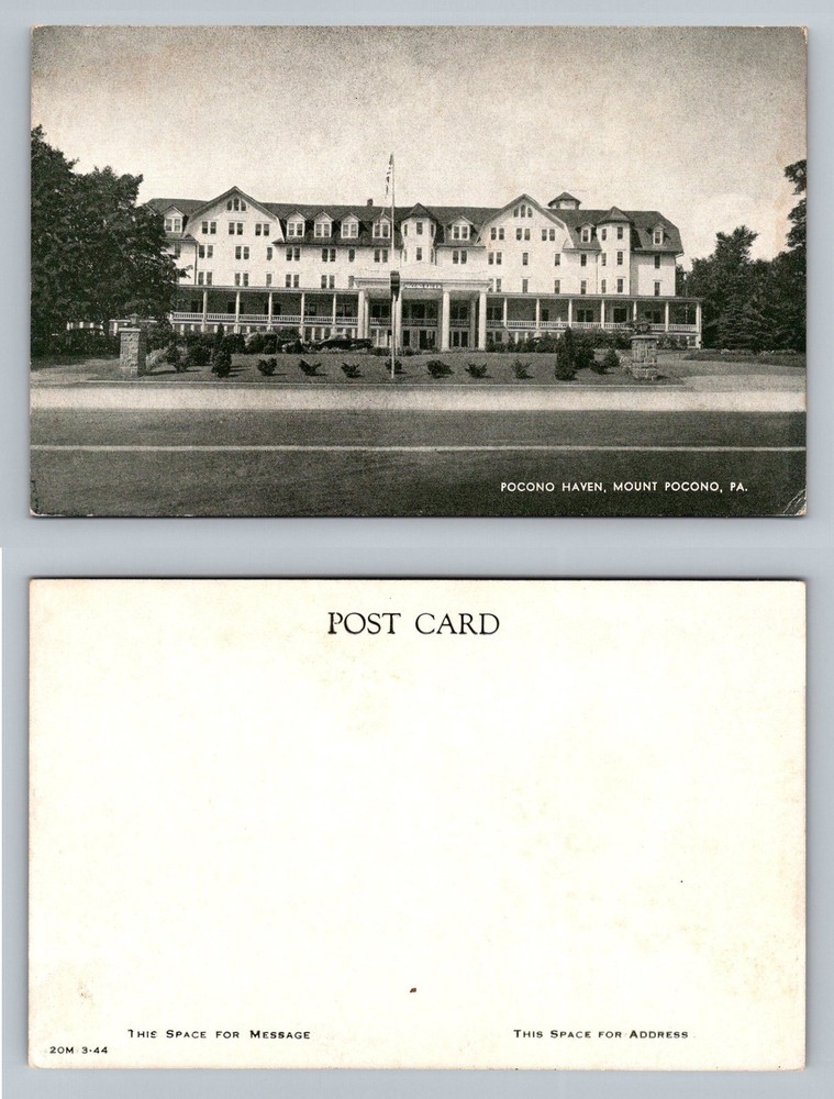 Mount Pocono PA-Pennsylvania Pocono Haven Hotel Resort Building Vintage Postcard