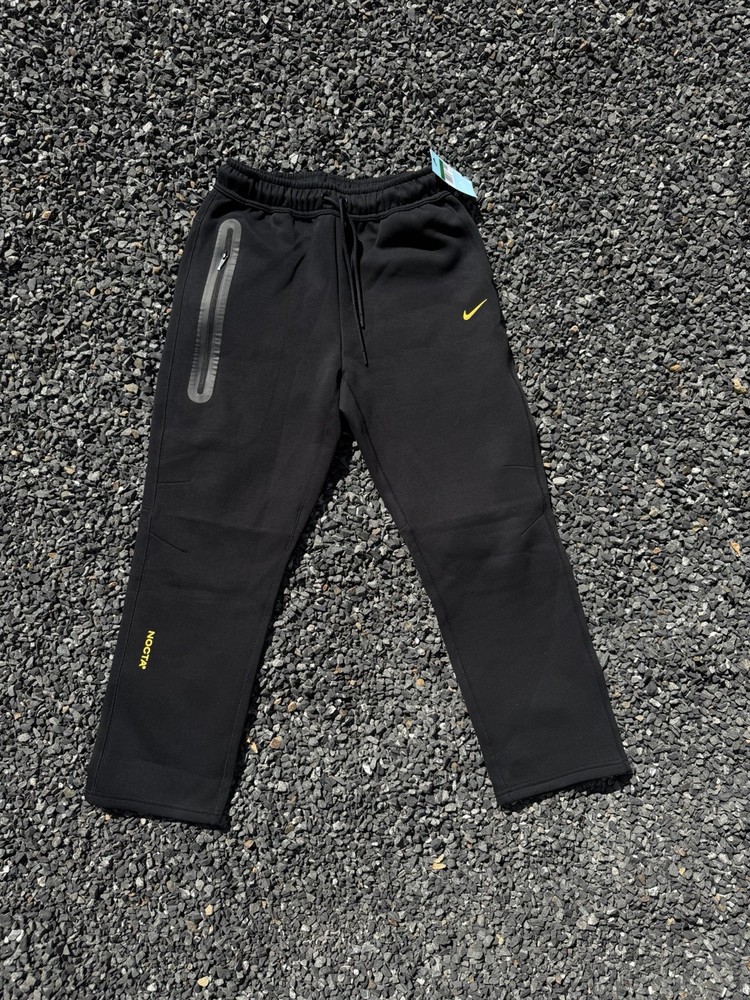Nike x NOCTA Men's Fleece Sweatpants CS Size XL Black/Yellow
