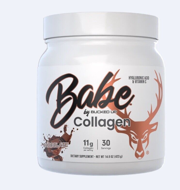 Bucked Up Babe Grass Fed Collagen For Hair, Skin, Nails Chocolate 30 Servings