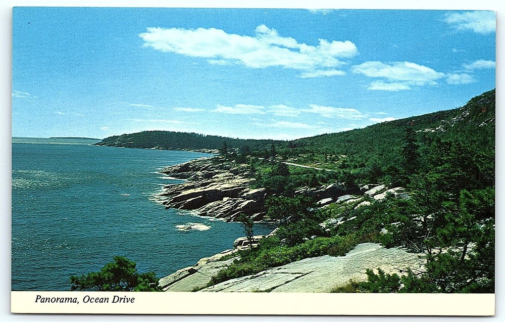 Postcard Acadia National Park Ocean Drive Postcard-image