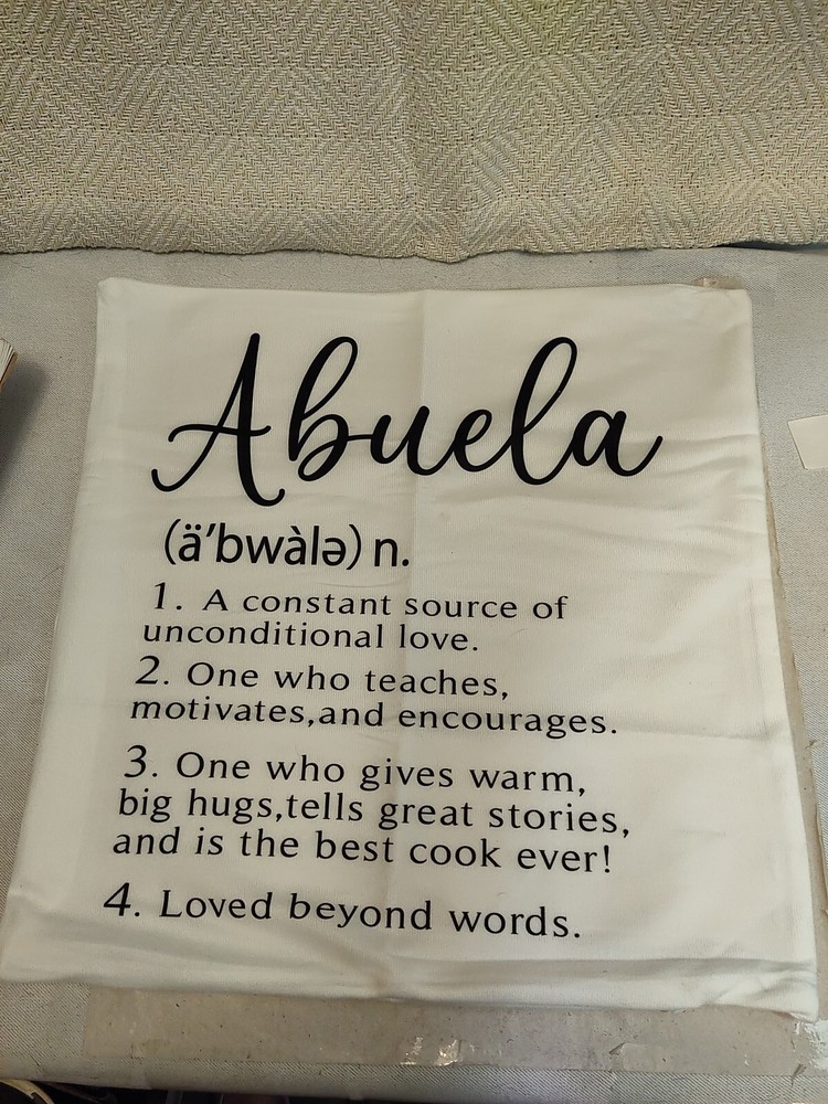 Throw Pillow Cover Abuela 18