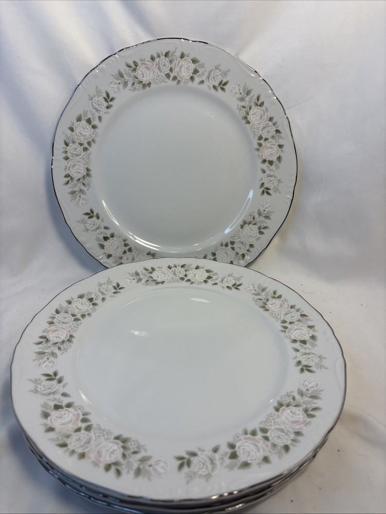 Set Of 4 SHEFFIELD FINE CHINA CLASSIC 501 BREAD PLATE JAPAN 10.25”