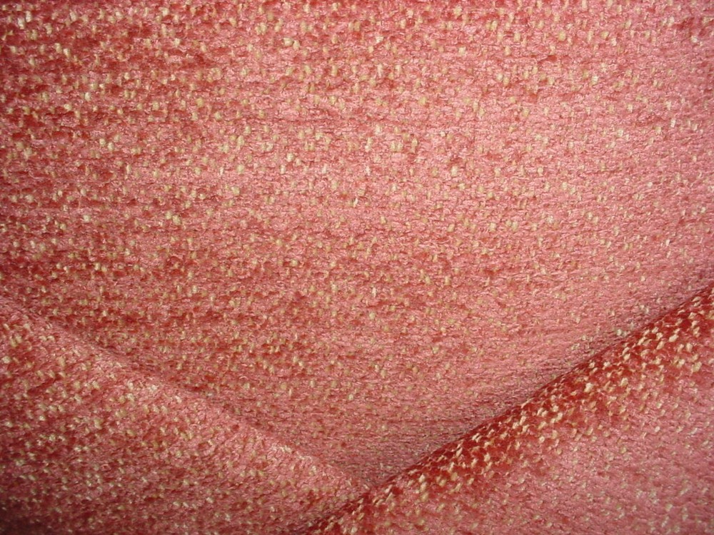 2Y Brunschwig & Fils Bourget Chenille Coral Upholstery Fabric 8016108  
