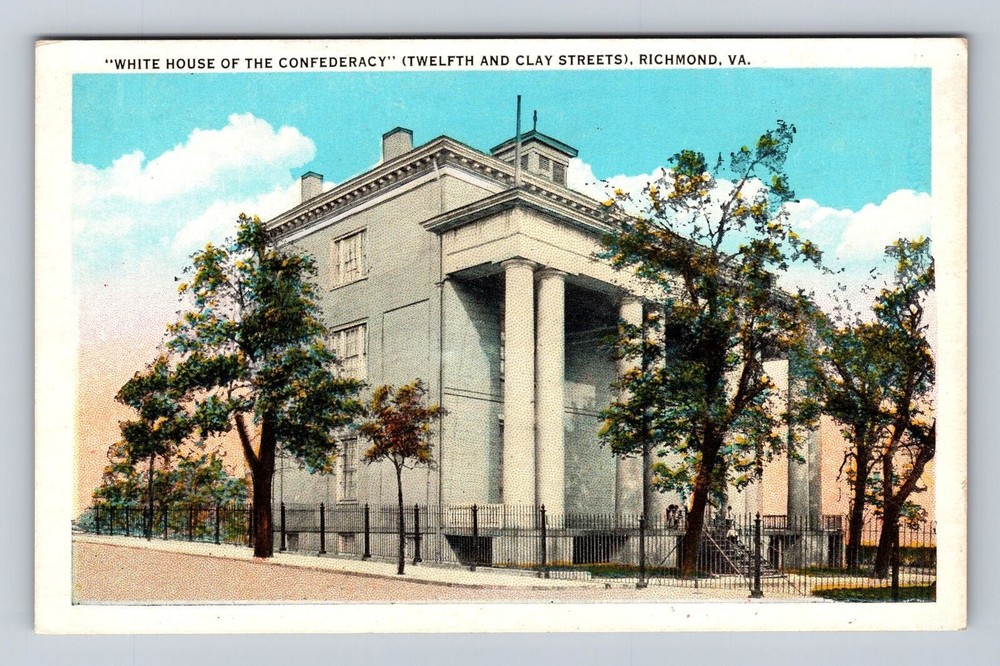 Richmond VA-Virginia, White House Of The Confederacy, Antique, Vintage Postcard
