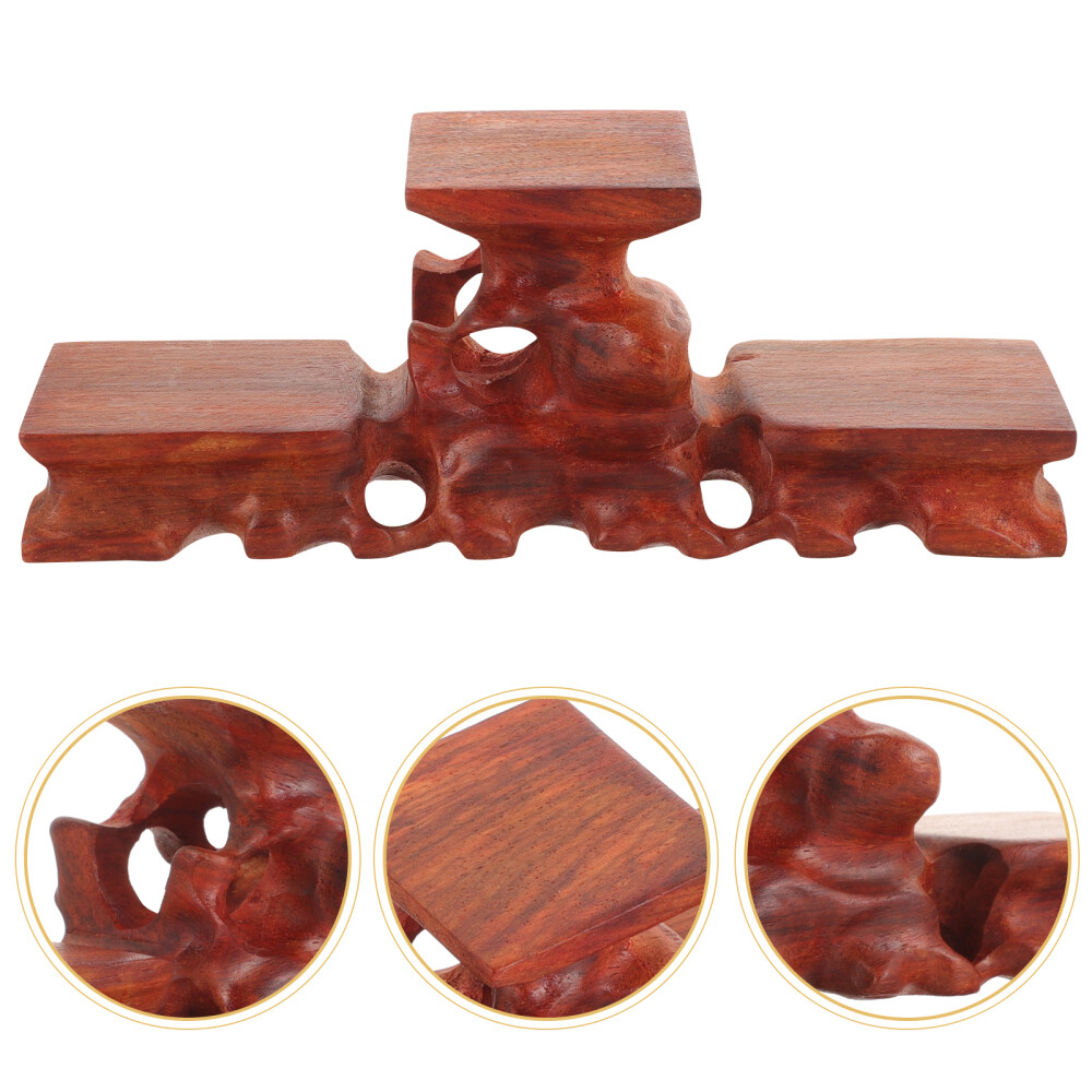 Wooden Office Display Stand Small Decor Pedestal Base Statue Stand